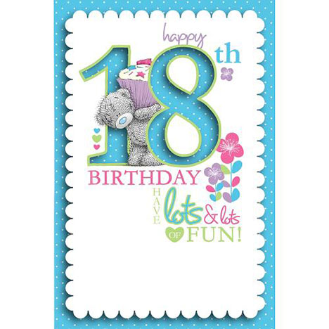 18th Birthday Me to You Bear Card £3.79